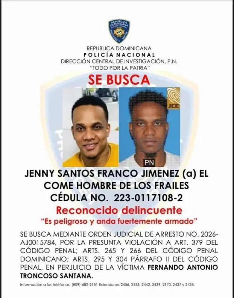 “El Come Hombre”, presunto delincuente ultimado por la DICRIM. Fuente externa.