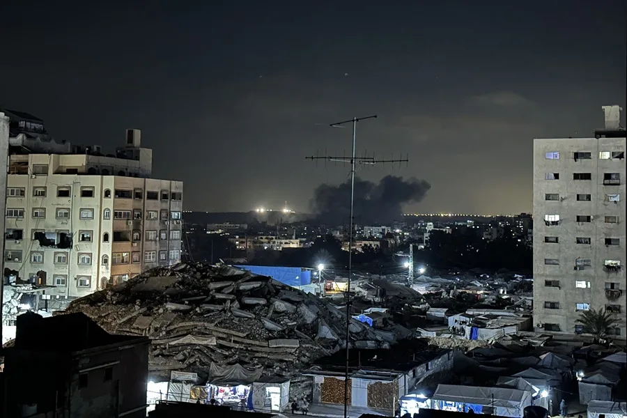Nueve gazatíes resultaron heridos en la noche del sábado en la ciudad de Gaza (norte de la Franja). EFE/ Ahmad Awad