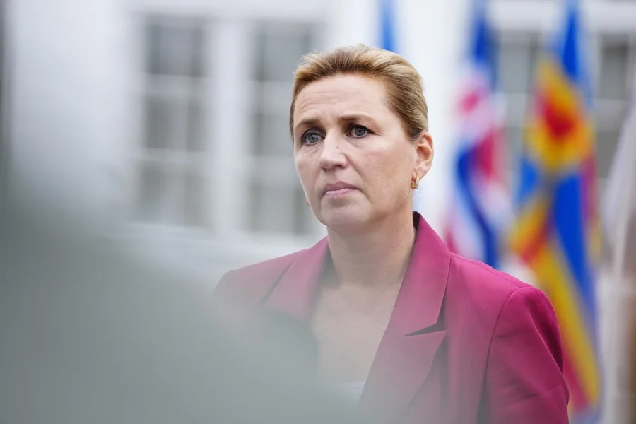 La primera ministra de Dinamarca, Mette Frederiksen,