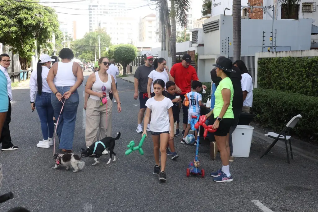 Las familias podían disfrutar de productos gratis.