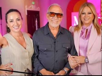 Laura Mejía, Emilio Estefan y Evelyn Betancourt.