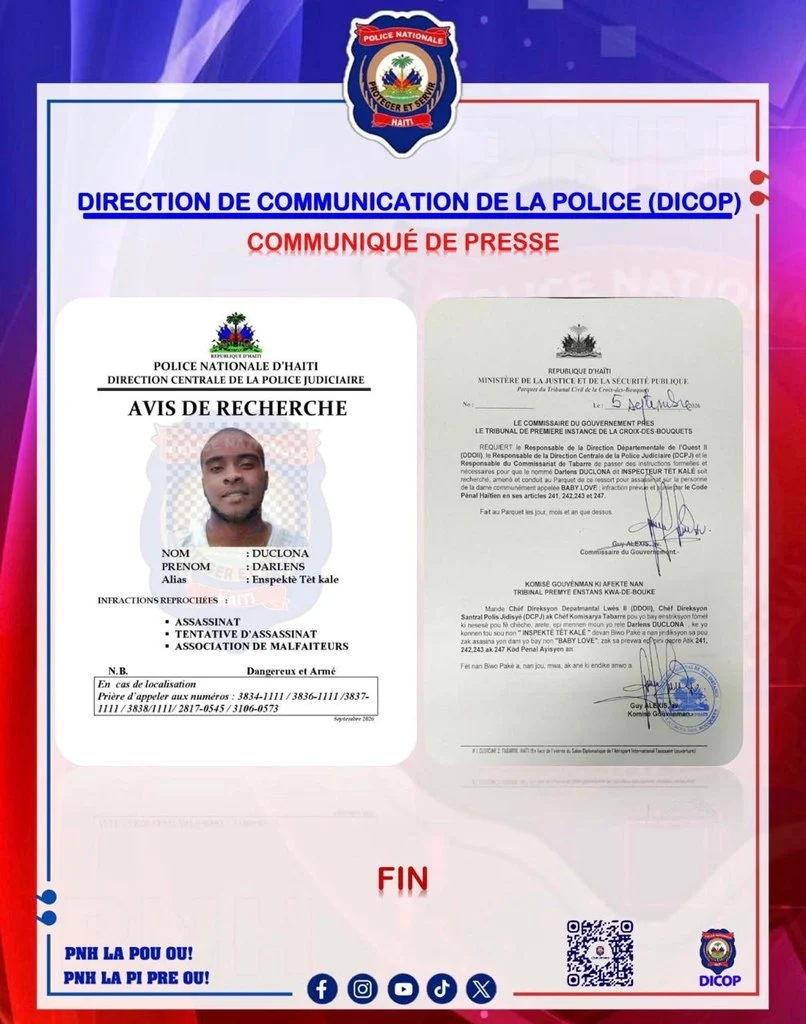 Haitiana acusada de asesinato en su país aparece en redes sociales con publicaciones desde Santo Domingo Este