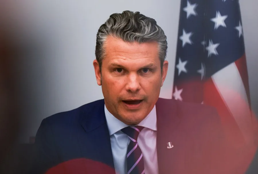 Fotografía de archivo del secretario de Guerra de Estados Unidos, Pete Hegseth. EFE/EPA/ Olivier Hoslet
