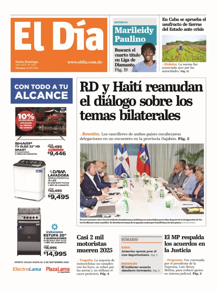 Portada impresa 04-09-2026