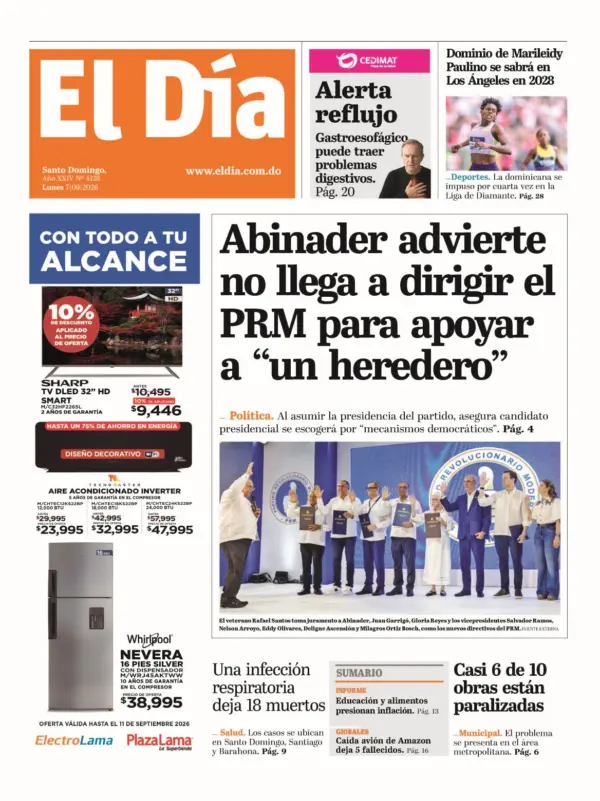 Portada impresa 07-09-2026