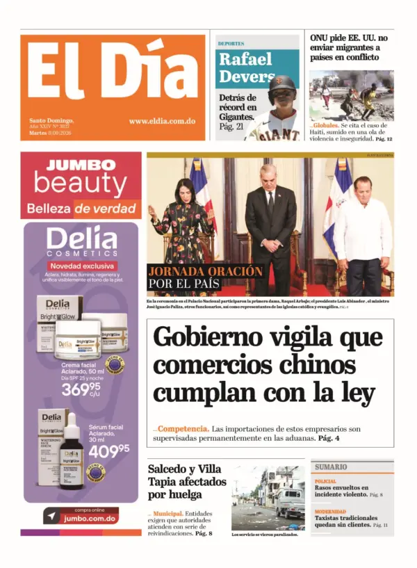 Portada impresa 08-09-2026