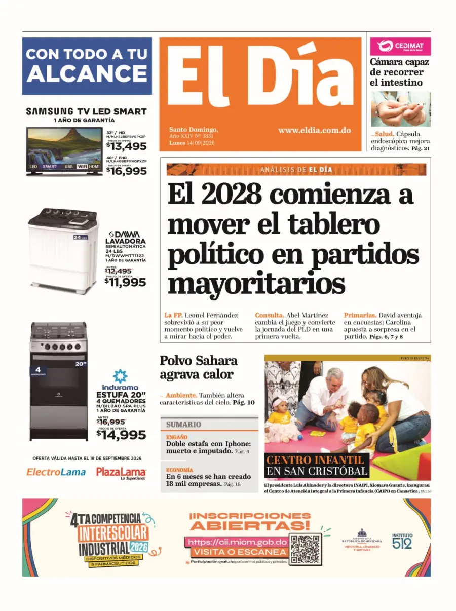 Portada impresa 14-09-2026