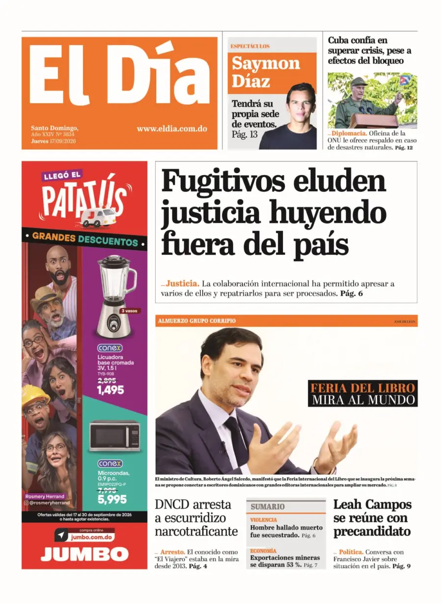 Portada impresa 17-09-2026