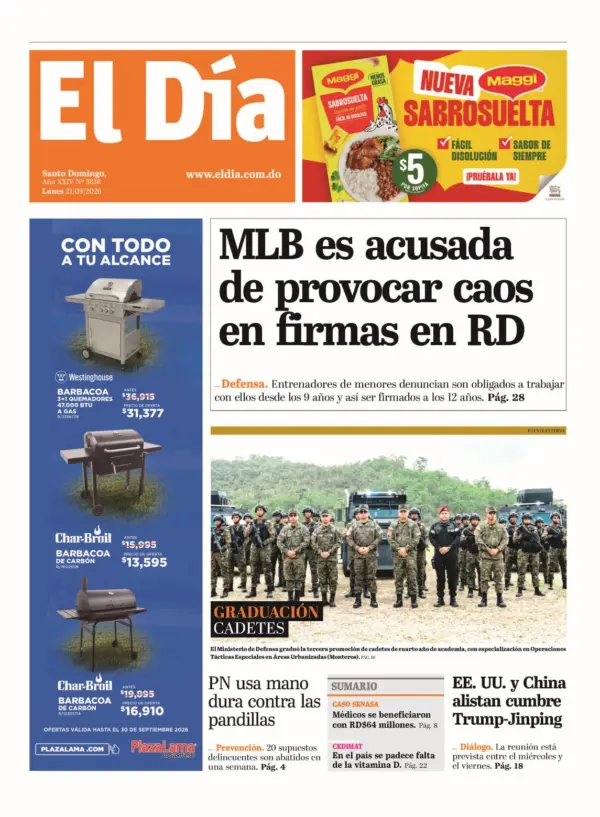 Portada impresa 21-09-2026
