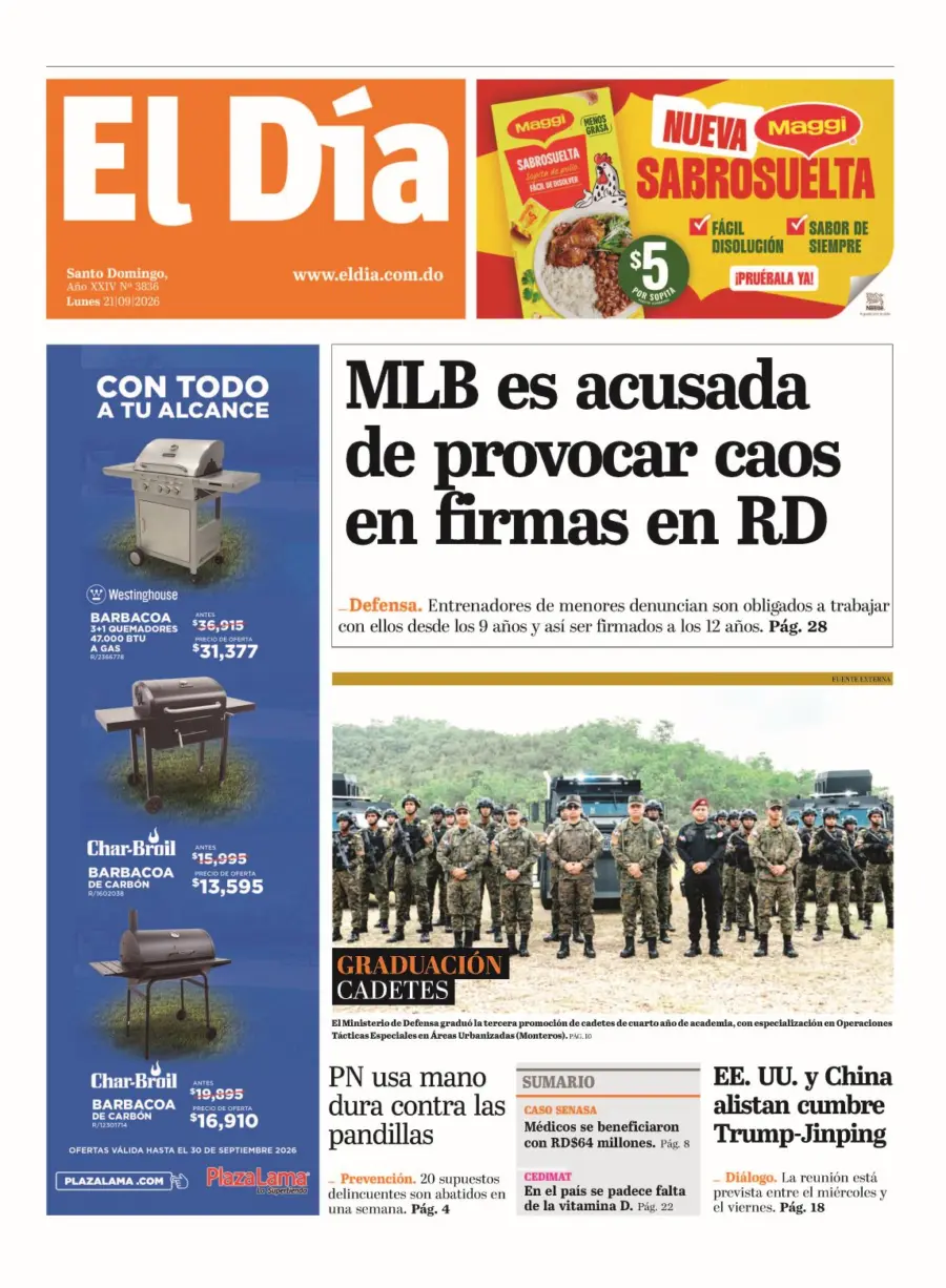 Portada impresa 21-09-2026