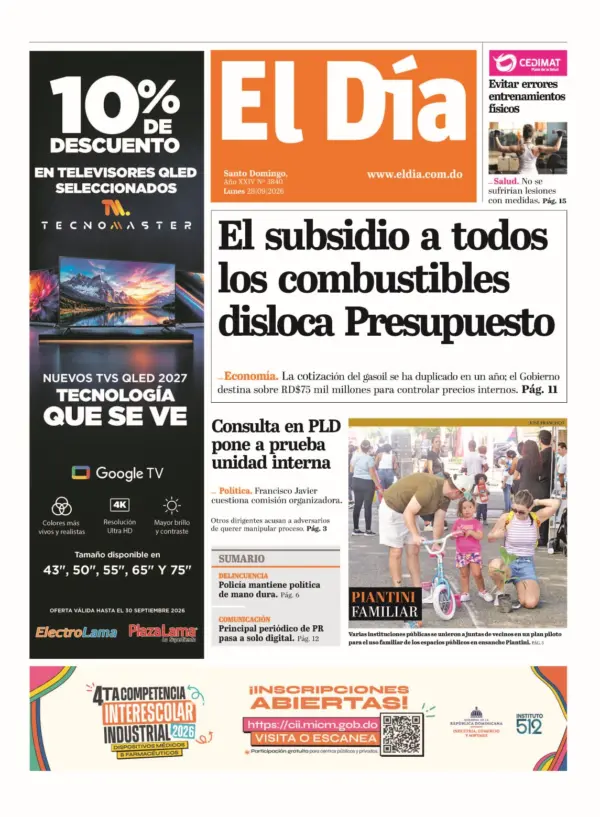 Portada impresa 28-09-2026