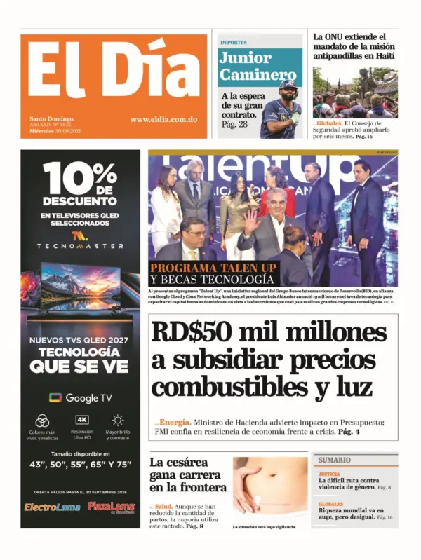 Portada impresa 30-09-2026