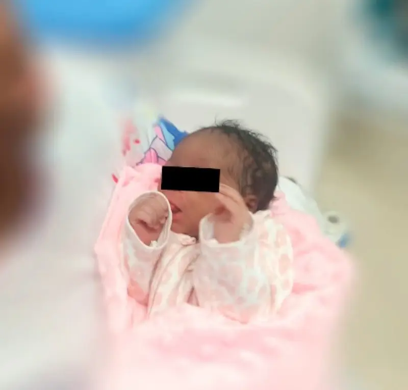 Recien nacida haitiana