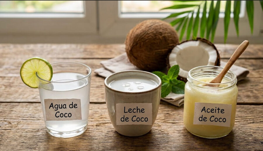 ¿Conoces la diferencia entre agua, leche o aceite de coco? No todos son tan saludables como parecen