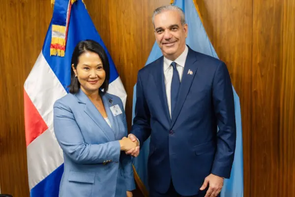 Presidente Luis Abinader y Keiko Fujimori