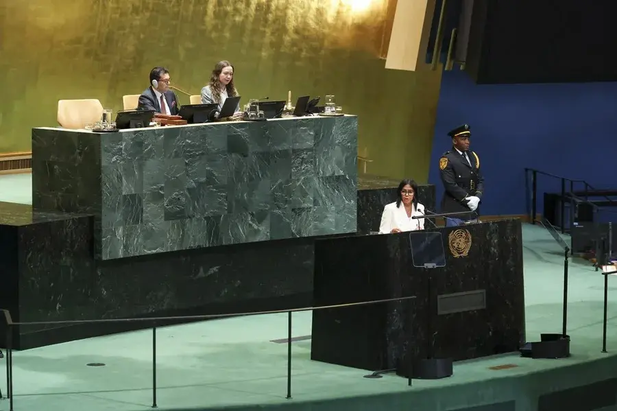 Delcy Rodríguez dice en la ONU que en Venezuela habrá elecciones