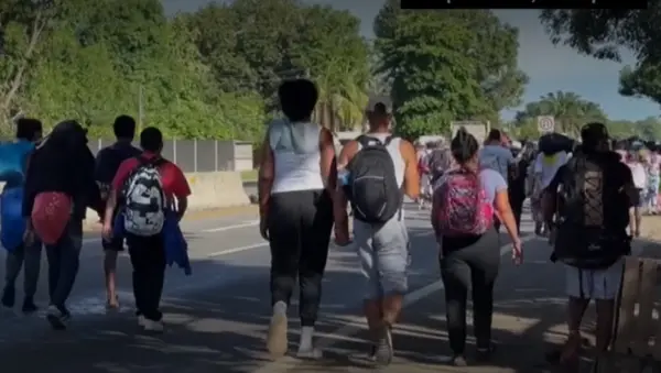 inmigrantes en la frontera co México y Estados Unidos