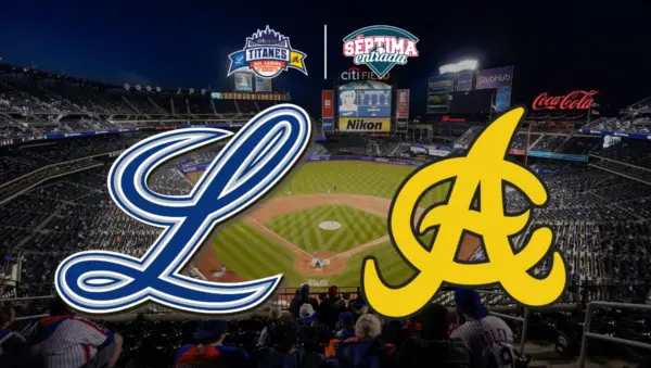 licey y aguilas en el City Field en Nueva York.