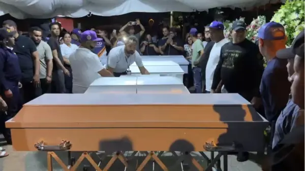 Velatorio familia muerta en incendio
