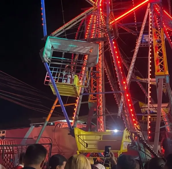 Accidente en feria