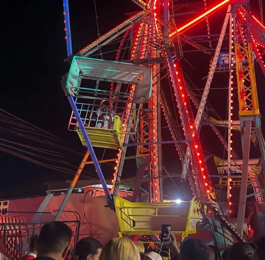Accidente en feria
