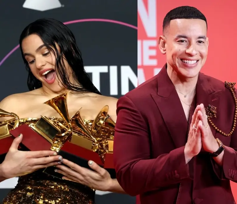 Daddy Yankee y Rosalía en los Latin Grammy