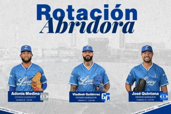 Tigres del Licey anunciaron su rotación de primeros juegos.
