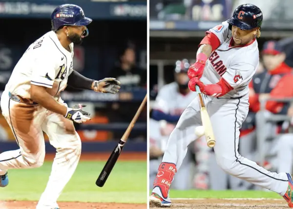 Junior Caminero y José Ramírez son los cañones ofensivos  de  Tampa y Cleveland.  Ap