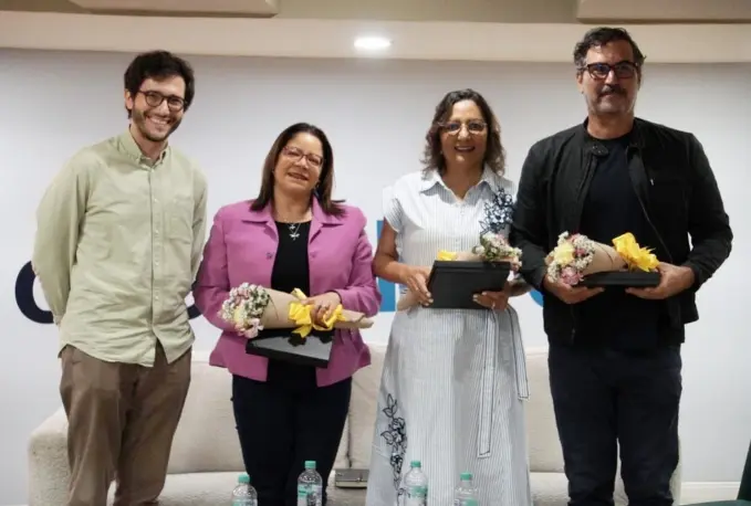 Pedro Castellanos Hernández, Arlene Sabaris, Minerva del Risco y Miguel Yarull.