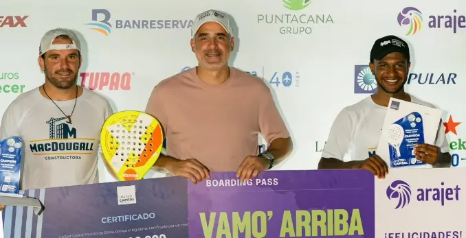 Marc Giménez, Óscar Saladín y Rayner Mejía.