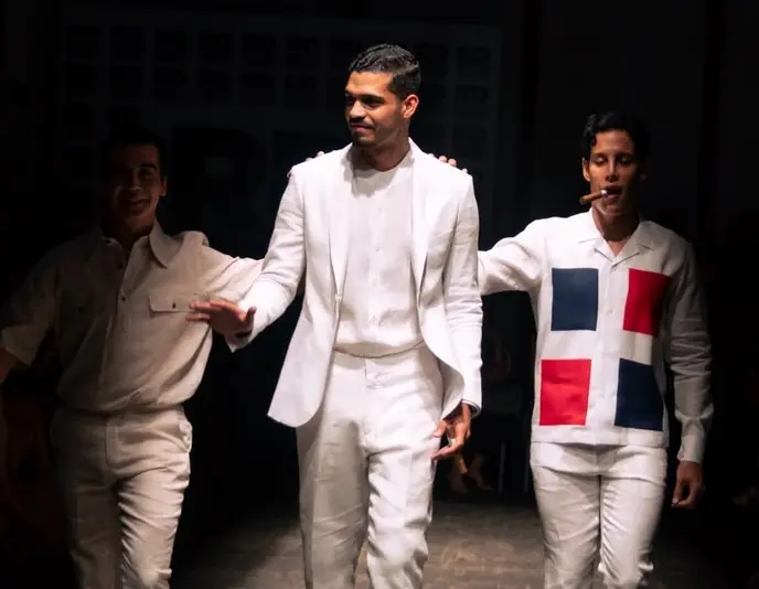 El diseñador durante el desfile.