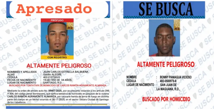Se entregan dos hombres buscados por la justicia