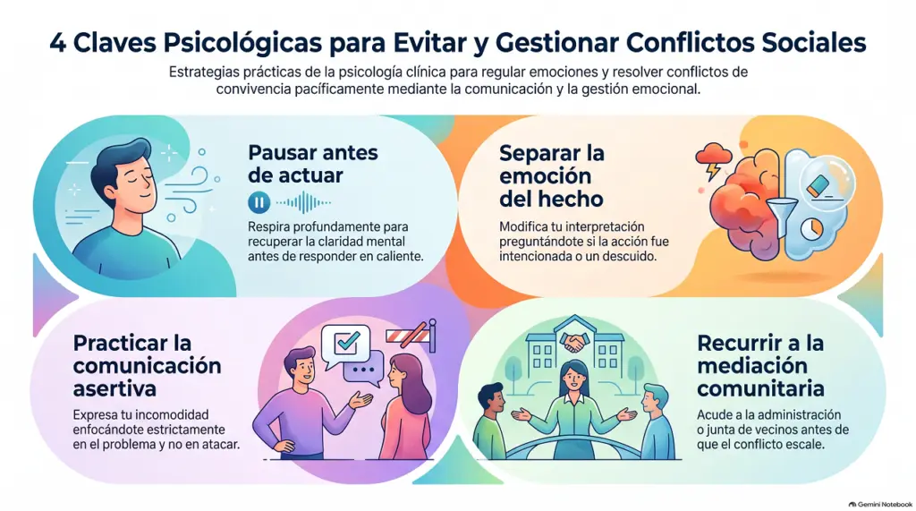 Claves para gestionar conflictos sociales.