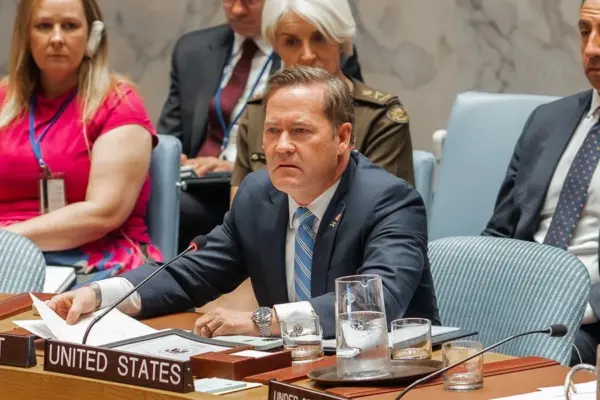 El embajador de Estados Unidos ante las Naciones Unidas, Mike Waltz