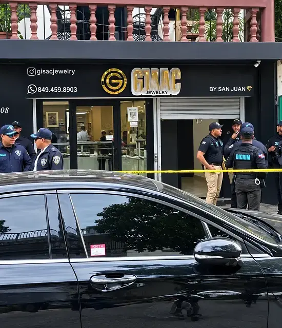 Joyería GJAC con perímetro policial