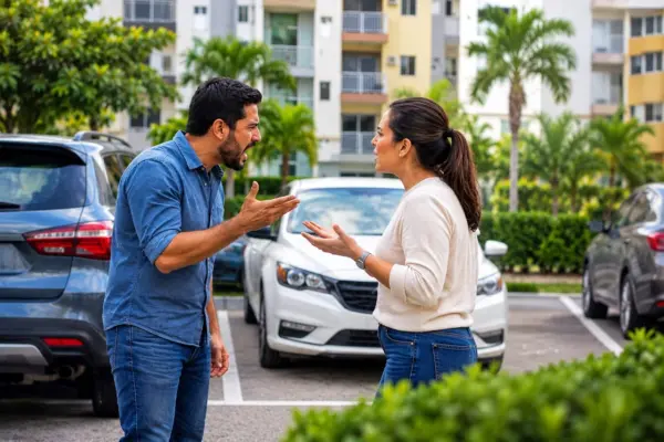 Los conflictos sociales por los parqueos se suman a otras fuentes de tensión en la convivencia vecinal que generan agresiones en algunos casos.