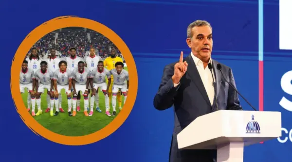 Luis Abinader apoya prohibición contra selección de futbol haitiana. Fuente externa.