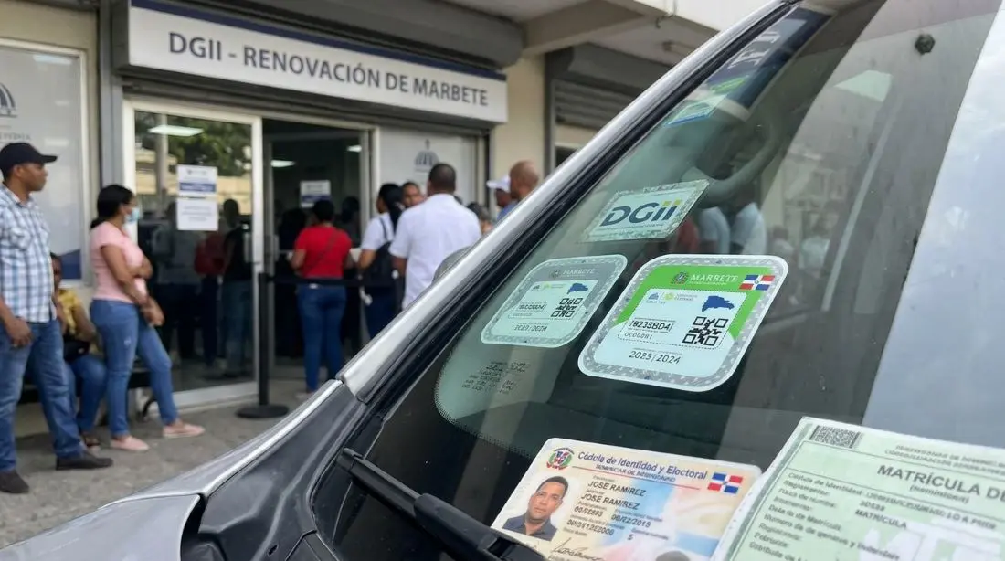 Marbete costará RD$2,000 y RD$4,000 desde este jueves