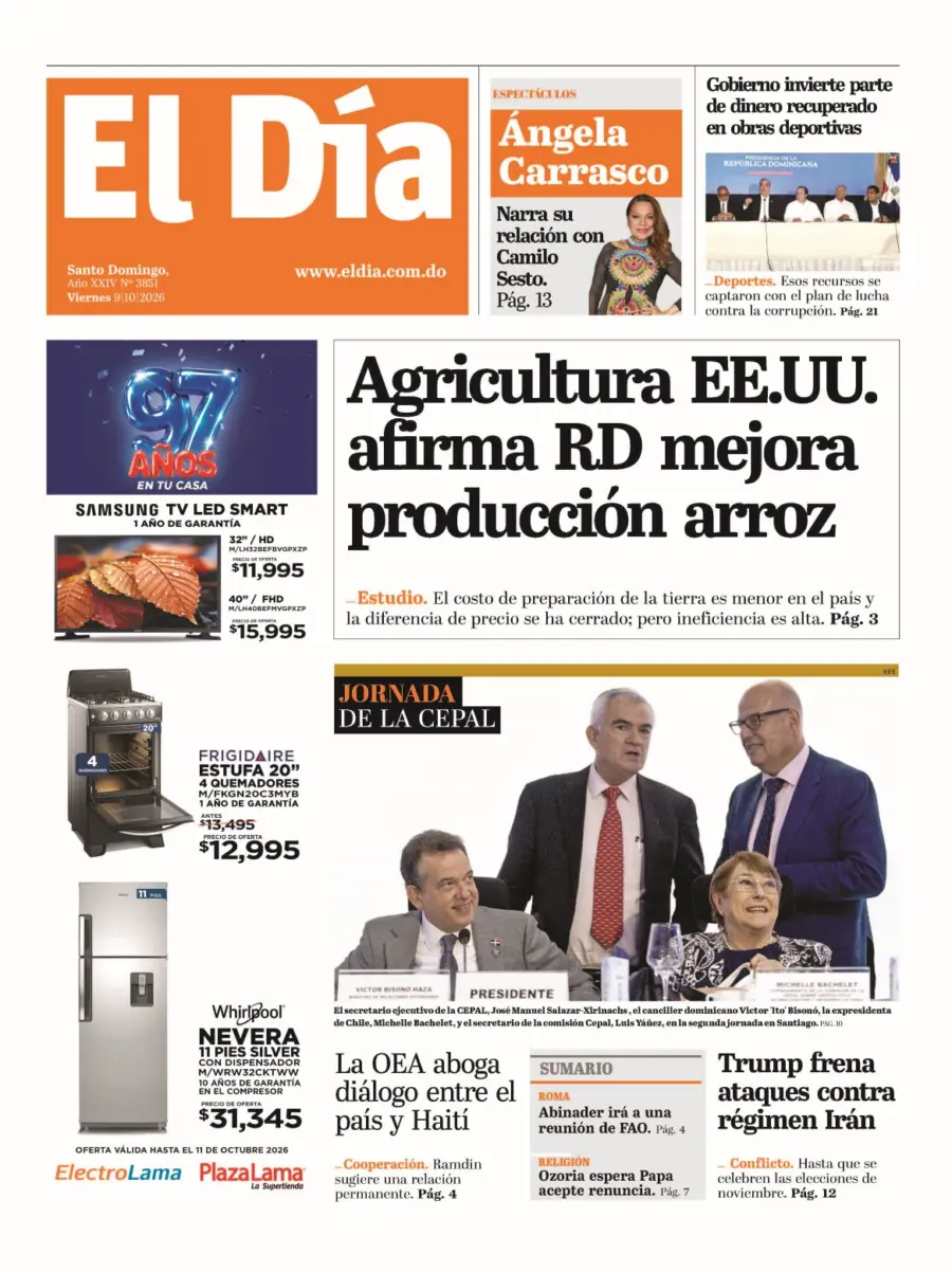 Portada impresa 09-10-2026