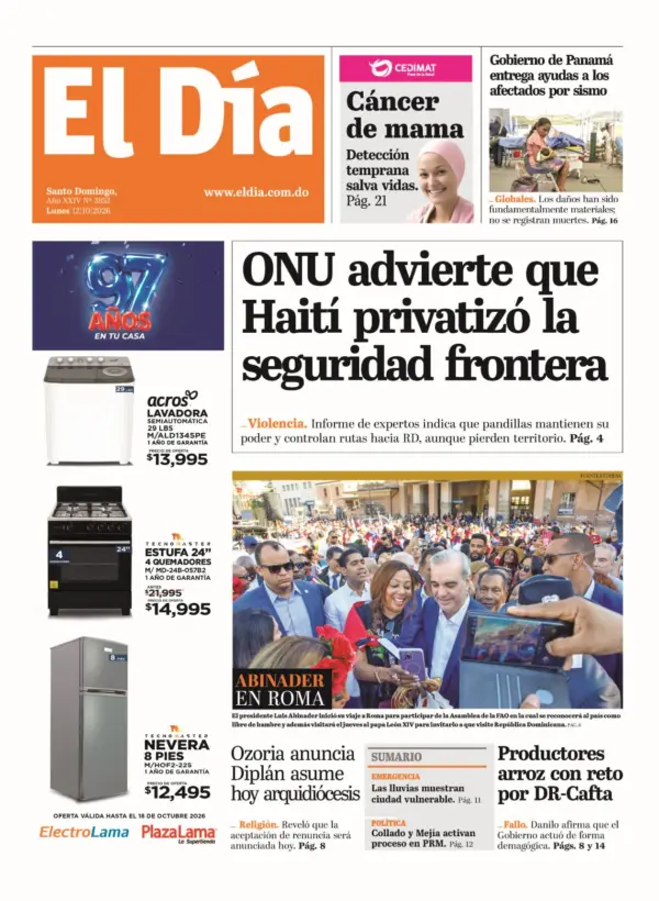Portada impresa 12-10-2026