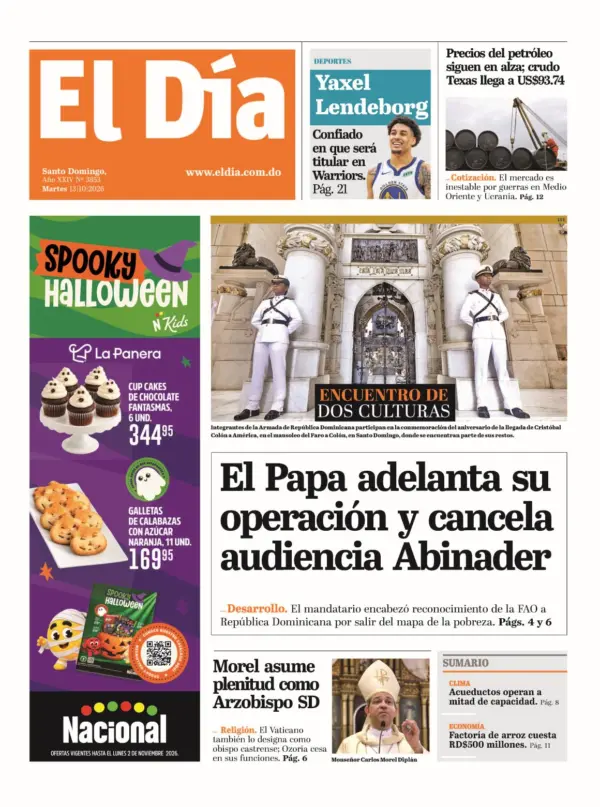 Portada impresa 13-10-2026