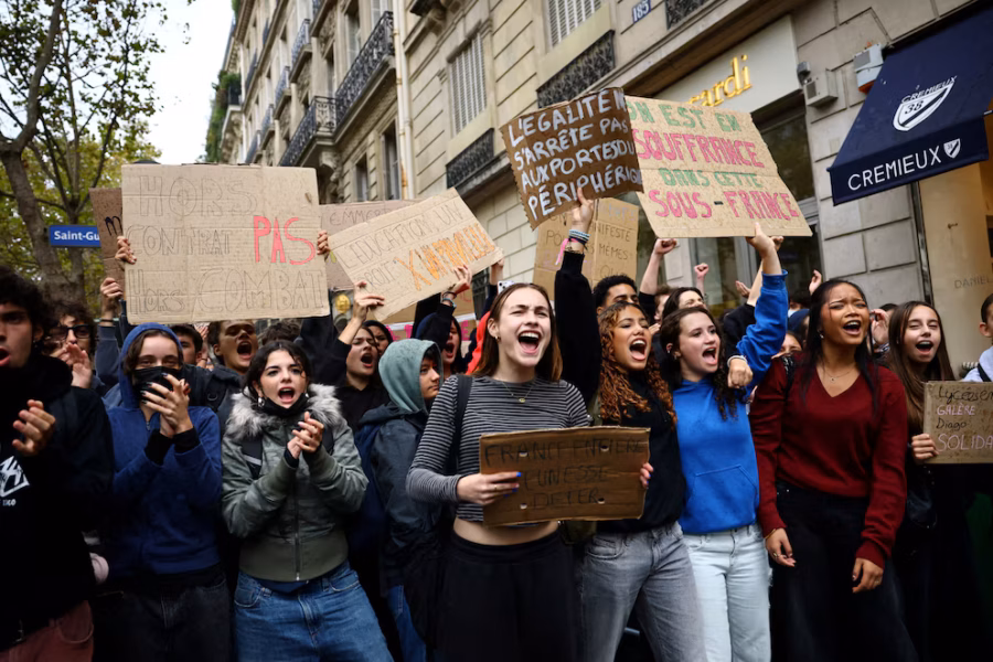 Protestas en Europa.