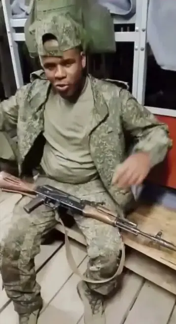 Soldado dominicano en Rusia