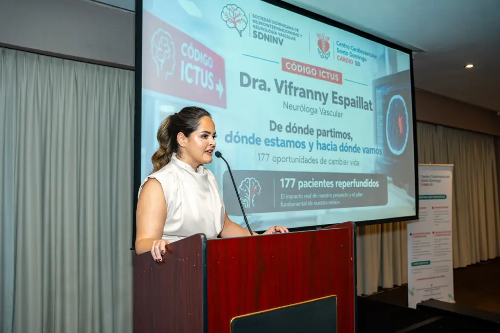 Vifranny Espaillat, neuróloga vascular y coordinadora de la Unidad Ictus. Fuente externa.