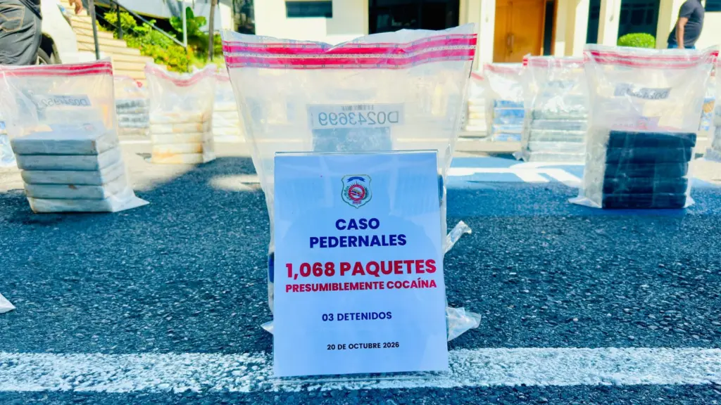 DNCD ocupa más de una tonelada de cocaína en narcolancha frente a Pedernales