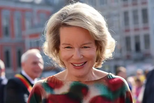 La reina de Bélgica, Matilde. EFE/EPA/Olivier Hoslet