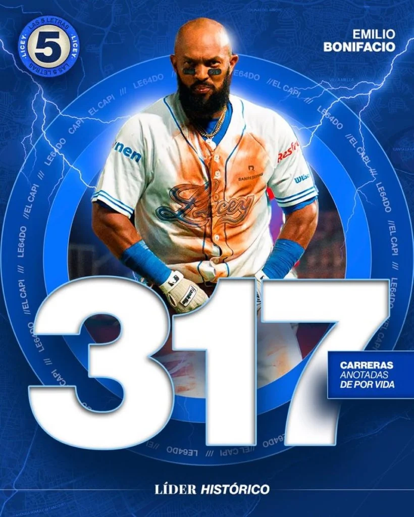  Bonifacio es el nuevo rey de anotadas del Licey