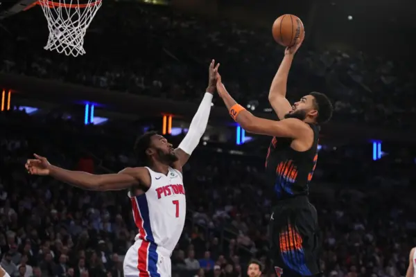 Pistons Knicks Basketball