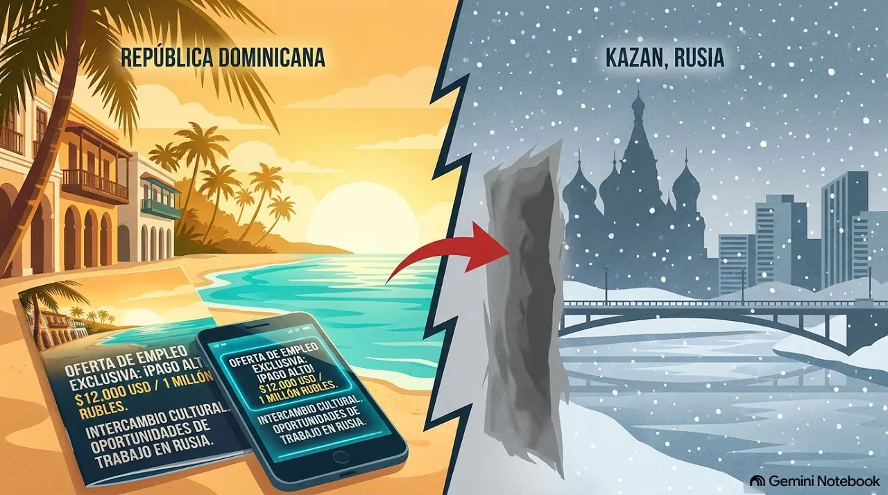 De una oferta de trabajo al frente de batalla, así fueron captados dominicanos para ir a Rusia